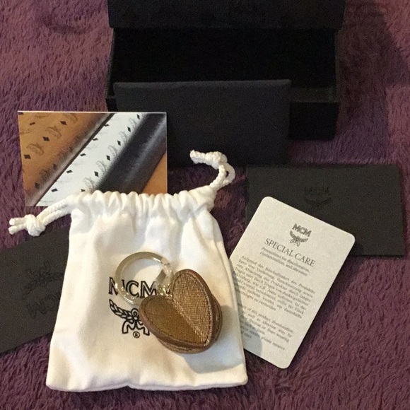 NWT Authentic MCM Key Ring / Bag Charm - Picture 7 of 16
